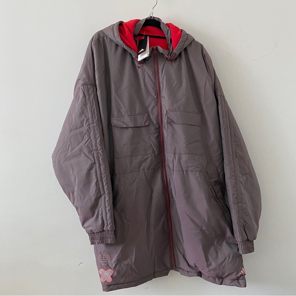 Adidas x James Harden Men’s Full Zip Basketball Puffer Jacket Size 3XL